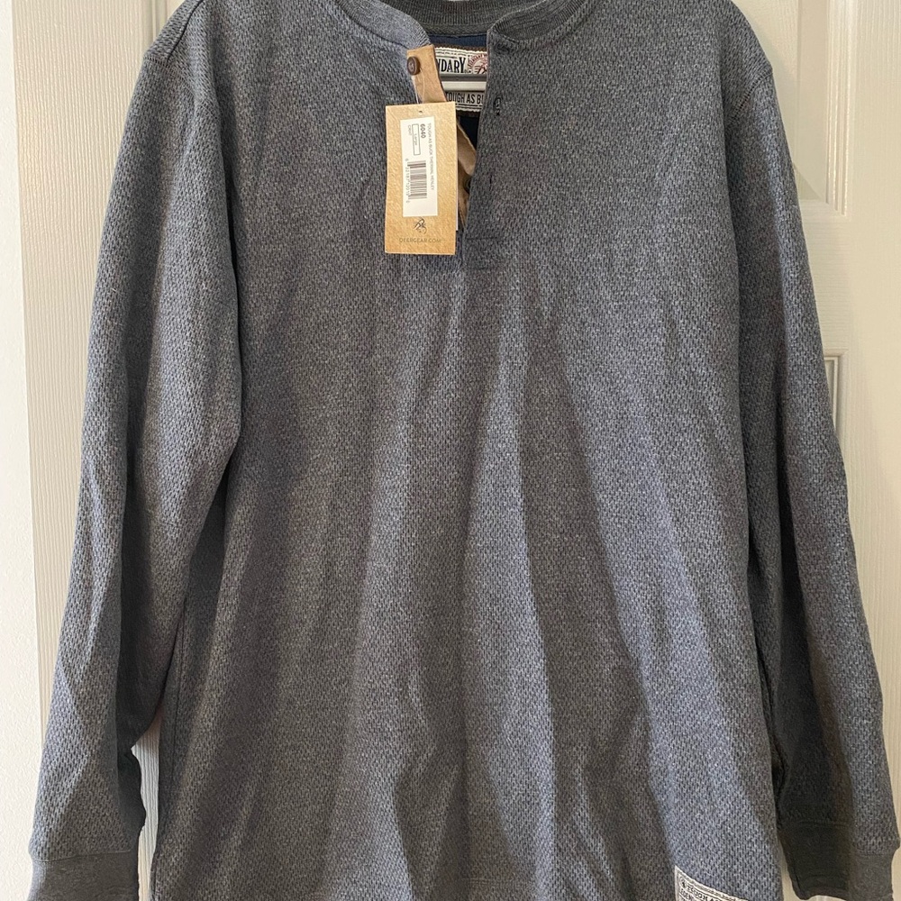 Legendary Whitetails Charcoal Long Sleeve Henley